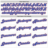 Custom White Royal-Red Authentic Baseball Jersey