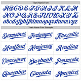 Custom White Royal Authentic Baseball Jersey