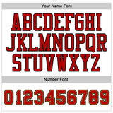 Custom White Red-Old Gold Authentic Baseball Jersey