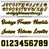 Custom White Black-Gold Authentic Throwback Basketball Shorts