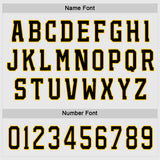 Custom White Black-Gold Hockey Jersey
