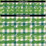 Custom White Neon Green-Green 3D Pattern Design Authentic St. Patrick's Day Baseball Jersey