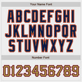 Custom White Old Gold-Navy Authentic Baseball Jersey